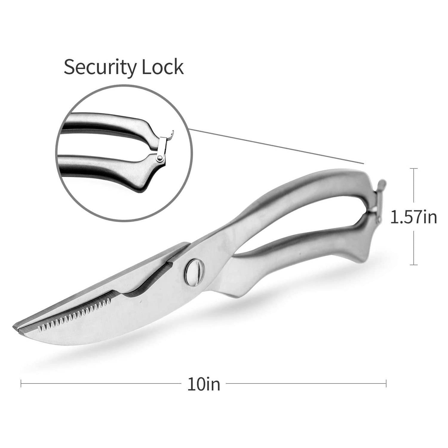 5206 Heavy Duty Stainless Steel Poultry Shears, Premium Ultra Sharp Spring-Loaded Kitchen DeoDap 5206 Heavy Duty Stainless Steel Poultry Shears, Premium Ultra Sharp Spring-Loaded Kitchen DeoDap